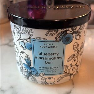 Bath & Body Works Black and Blue Botanical Candle